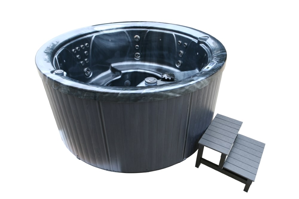 round hot tub